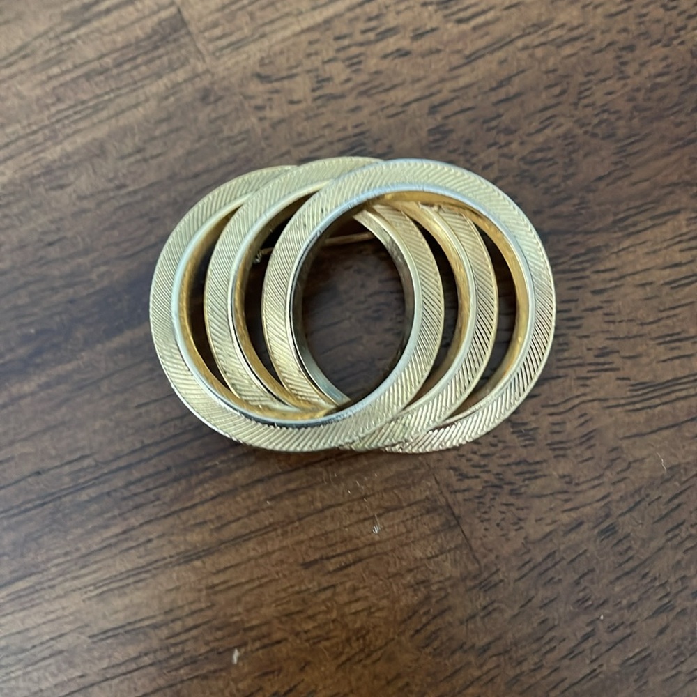 Vintage gold brooch